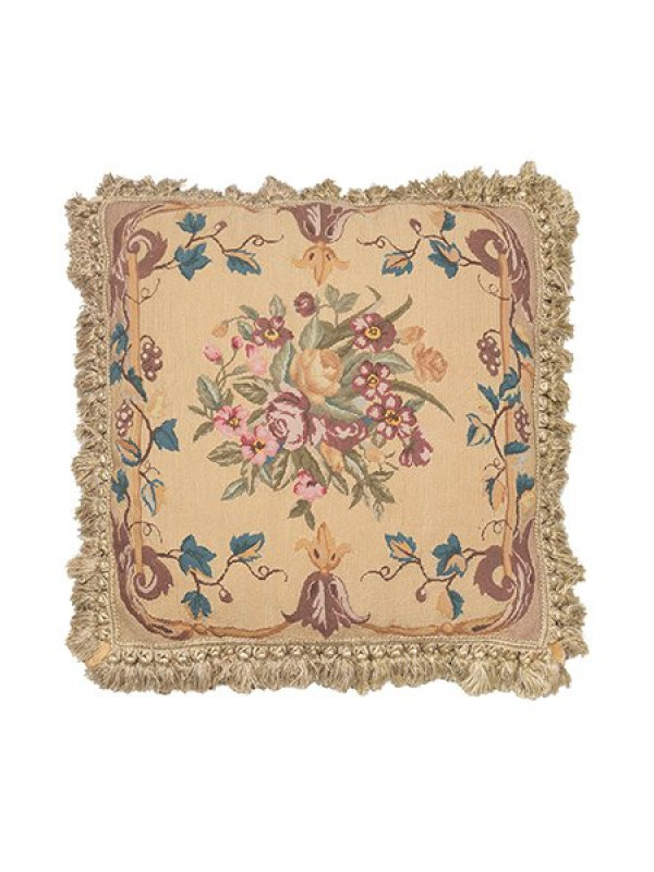 ALMOFADA NEEDLE POINT FLORES 1 - 40 X 30