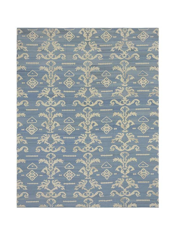 KILIM IKAT LASHMI LIGHT BLUE
