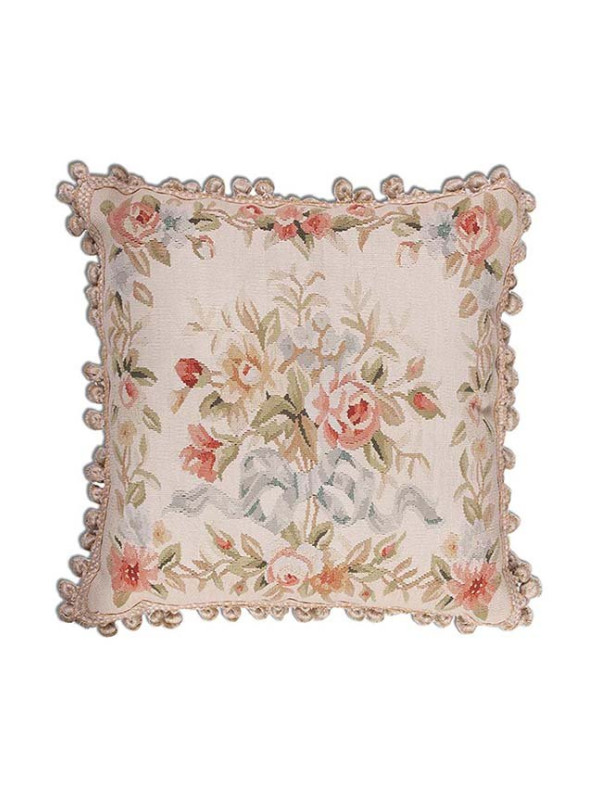 ALMOFADA AUBUSSON FLORES 1 - 50 X 50