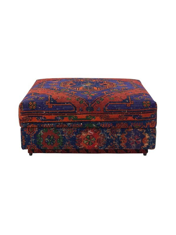 PUFF FORRADO KILIM SOUMAK A - 1,00 X 1,00