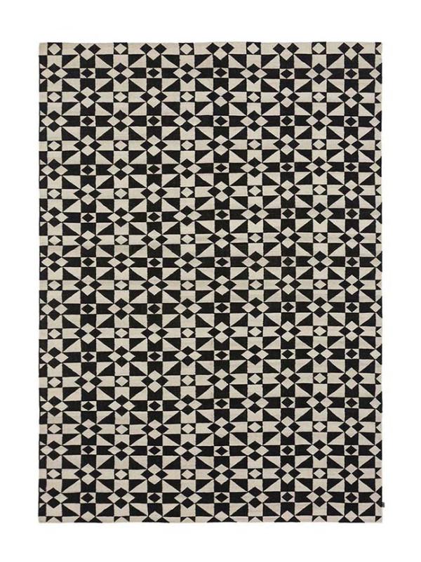 KILIM MOROCCAN 5 WHITE/BLACK