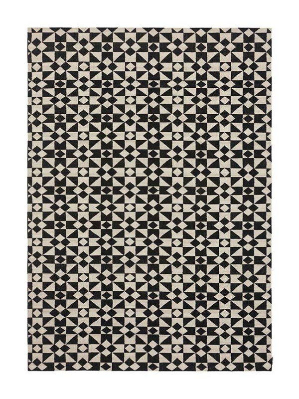 KILIM MOROCCAN 5 WHITE/BLACK