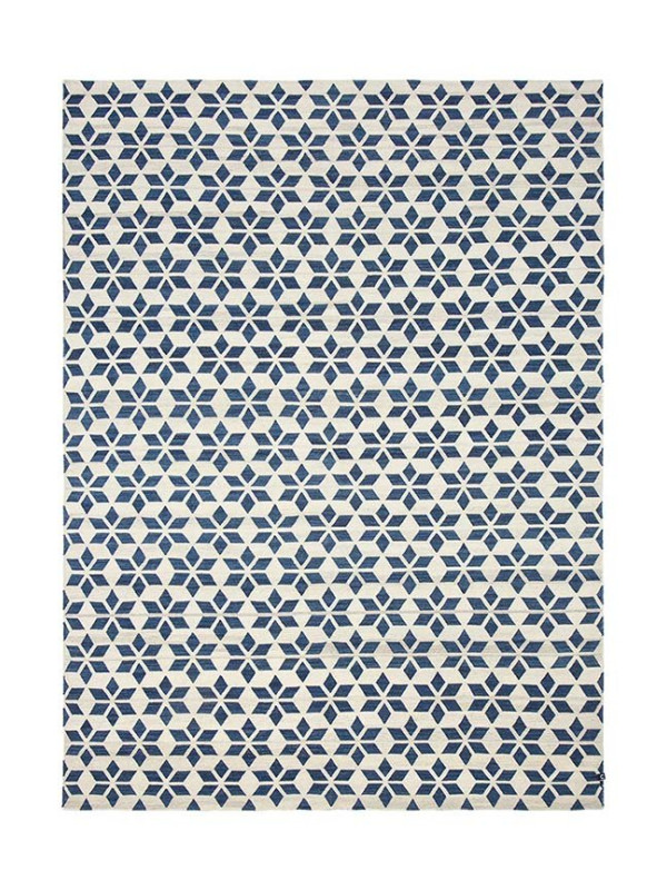KILIM CALEIDOSCOPIO OFF WHITE/MIX BLUE