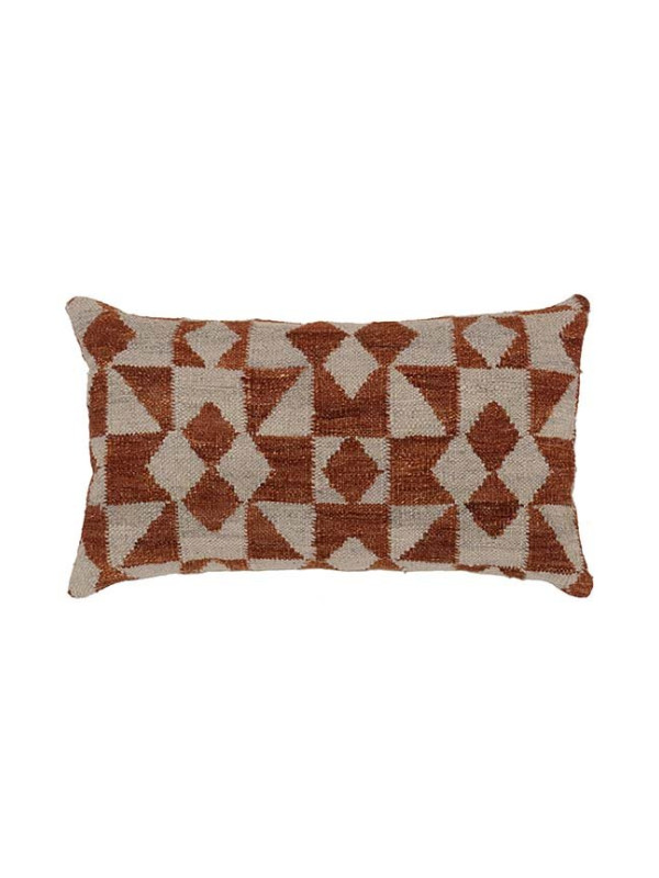 ALMOFADA KILIM MOROCCAN 4 OFF WHITE/RUST - 60X35