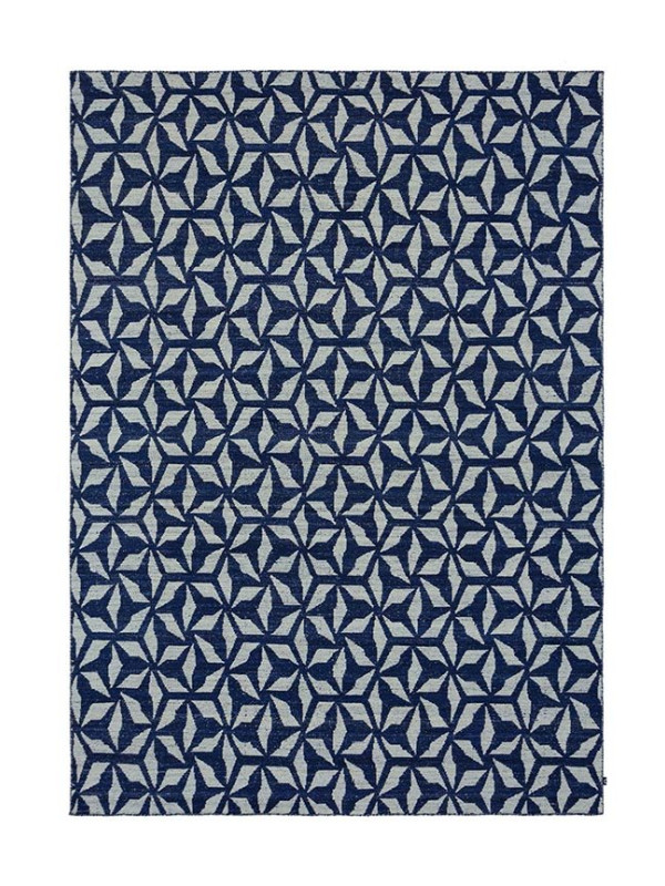 KILIM FREEDOM MOROCCAN 18 OFF WHITE/DARK BLUE