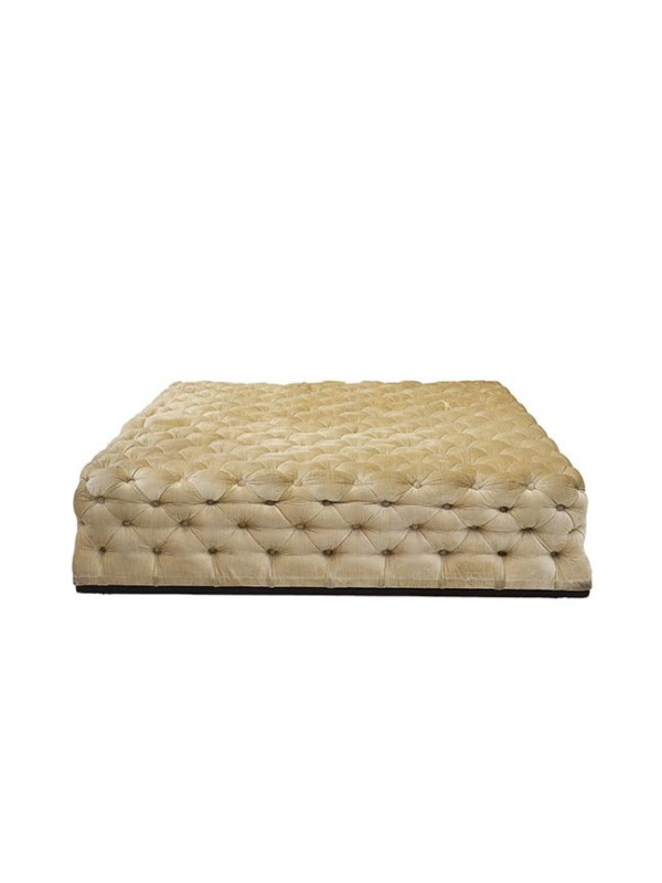 PUFF CAPITONADO BEIGE - 1,25 X 1,25 X 32