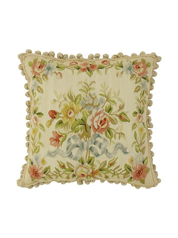 ALMOFADA AUBUSSON SILK FLORES 1 - 50 X 50