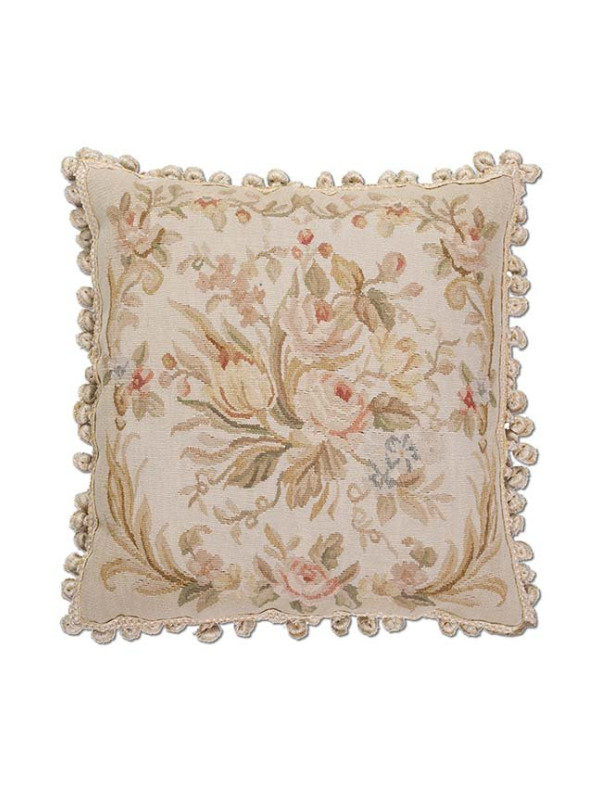 ALMOFADA AUBUSSON FLORES 3 - 50 X 50