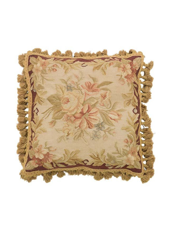 ALMOFADA AUBUSSON FLORES 10 - 50 X 50