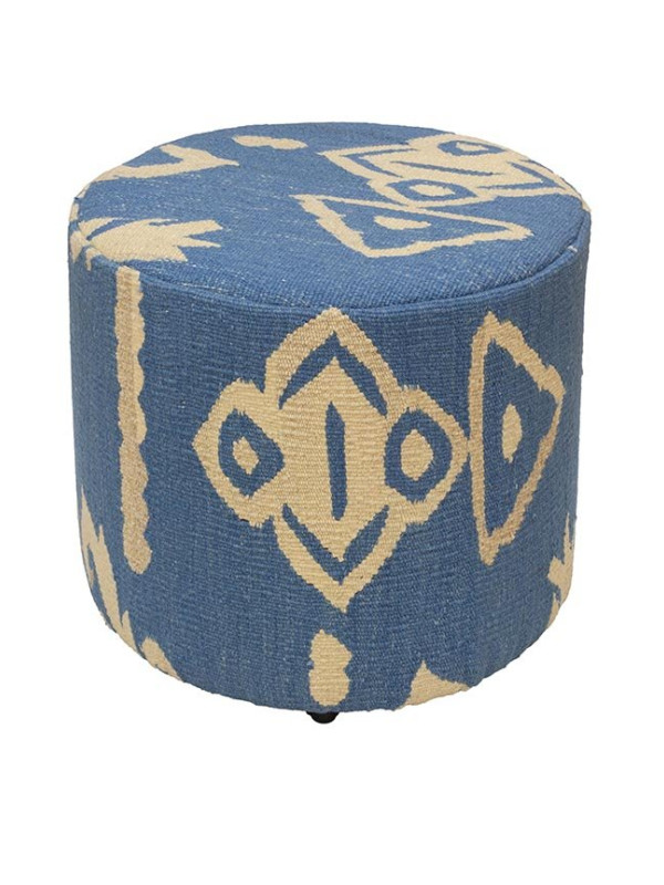 PUFF 45 KILIM IKAT LASHMI LIGHT BLUE 8 - 40X45X45