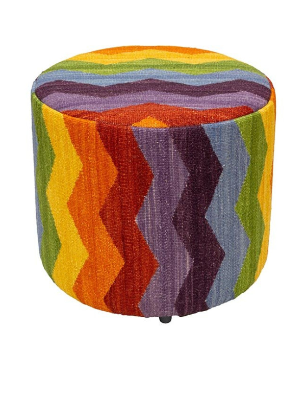 PUFF 45 KILIM CHEVRON K1 - 40X45X45