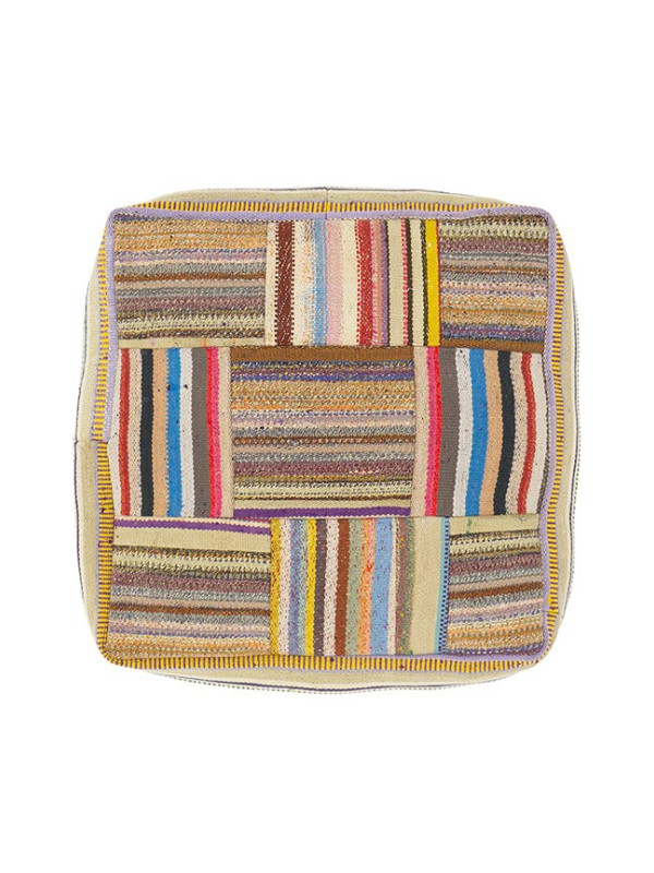 PUFF ALMOFADAO PATCHWORK FOLKE 16 MIX COLOR 1 - 70X70X30