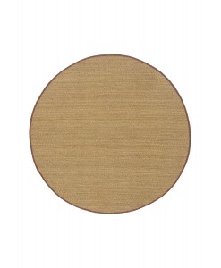 Tapete Seagrass Weed Couro Natural