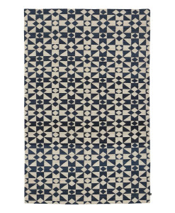 Tapete Kilim Moroccan 5 White/Dark Blue